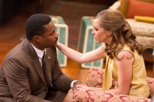 (L to R) Malcolm-Jamal Warner (Dr. John Prentice) and Bethany Anne Lind (Joanna Drayton). Photo by Teresa Wood.
