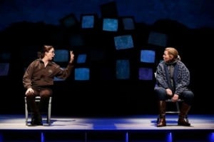 Holly Twyford and Kimberly Schraf in the Ford’s Theatre production of “The Laramie Project,” directed by Matthew Gardiner. Photo by Carol Rosegg.