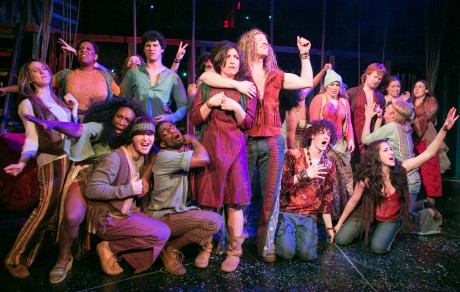 The cast of "Hair' at The Keegan Theatre. Photo by C. Stanley Photography.
