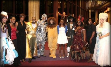 The leads of 'The Wiz' with the Costume Design Team. Photo courtesy of CAPAC.