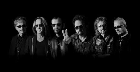 RINGO STARR and his ALL STARR BAND 2014 l to r: Richard Page, Todd Rundgren, Ringo Starr, Steve Lukather, Gregg Rolie, Gregg Bissonette. Photo by Rob Shanahan.