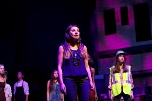Carley Rosefelt (Nina) and cast members of 'In the Heights.' Photo by Carmelita Watkinson.