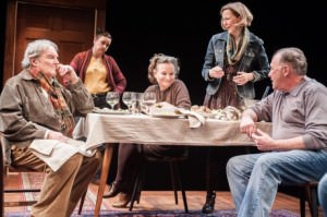 Ted van Griethuysen, Elizabeth Pierotti, Sarah Marshall, Kimberly Schraf, and Rick Foucheux in ‘That Hopey Changey Thing.’ Photo by Teddy Wolff.