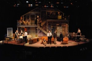 Daniel Ettinger’s set and cast of Everyman Theatre’s ‘August: Osage County.’ Photo by Stan Barouh.