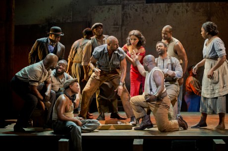 Alvin Crawford (Crown) and the cast of 'The Gershwins’ Porgy and Bess.' Photo by Michael J. Lutch.