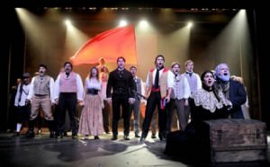 The cast of ‘Les Misérables' at Riverside Center Dinner Theater. Photo courtesy of Riverside Center Dinner Theater.