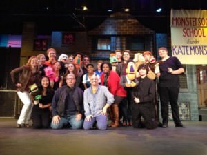 The cast of ‘Avenue Q School Edition.’ Photo by Laura Marshall.