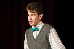 Ben Cherington as Edgar/Batboy. Photo courtesy of Theatre Lab.