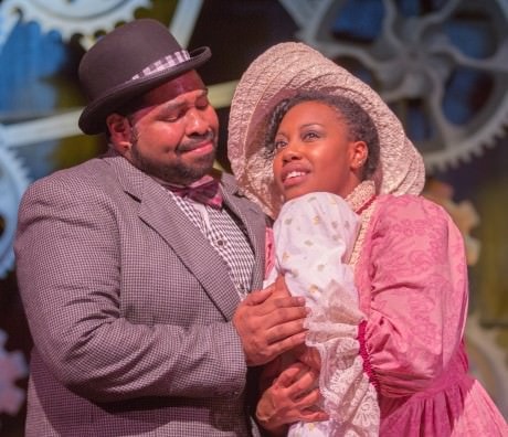 Malcolm Lee (Coalhouse Walker Jr) and Aerika Saxe (Sarah). Photo by Keith Waters for Kx Photography.