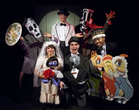 The cast and puppets of 'Cab Calloway's Minnie the Moocher.' Photo courtesy of Pointless Theatre Co.