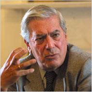 Playwright Mario Vargas Llosa. Photo by Sara Krulwich/The New York Times.