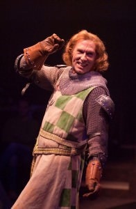 Darren MacDonnell as Brave Sir Robin. Photo by Kirstin Christiansen.