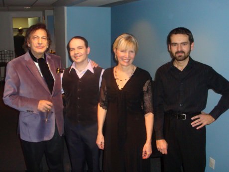 David Dubal, Leo Sushansky, Kathryn Brake, and Lukasz Szyrner. Photo by Bob Jensen.