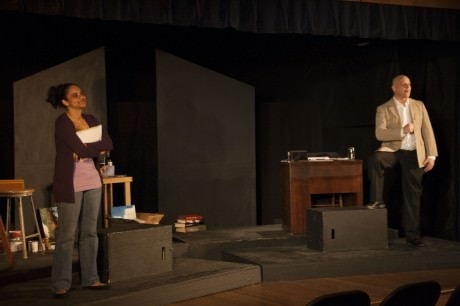 Lisa Hill-Corley (Melissa) and Joshua Rich (Andy). Photo by Rich Stanage.