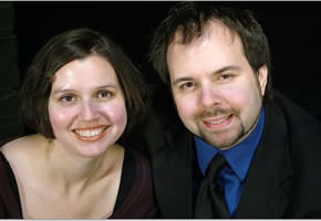 Melissa Baughman, Associate Producing Director and Andrew Lloyd Baughman, Producing Artistic Director of Landless Theatre.