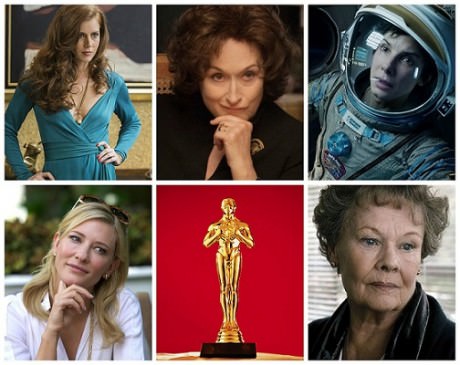 Amy Adams ('American Hustle'), Meryl Streep ('August: Osage County'), Sandra Bullock ('Gravity'), Cate Blanchett ('Blue Jasmine), and Judi Dench ('Philomena'),