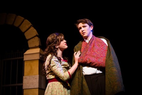 A Heart Full of Love: Cosette (Cara Bachman) and Marius (Sean Bartnick). Photo by Traci J. Brooks.