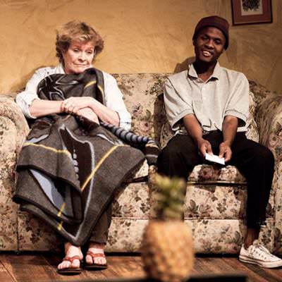 Janet Suzman and Khayalethu Anthony. Photo by . Photo by by Ruohin Coudyzer. 