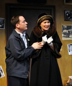 Adam Downs (Artie) and Beth Whitehead (Bananas). Photo by Chip Gerszog.