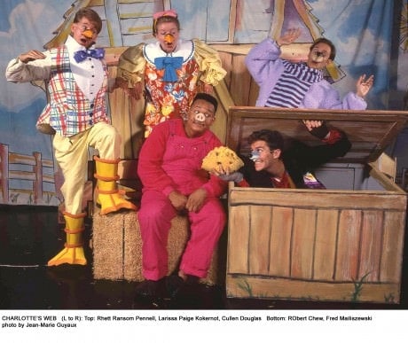 The cast of 'Charlotte's Web.' Photo courtesy of Theaterworks,USA..