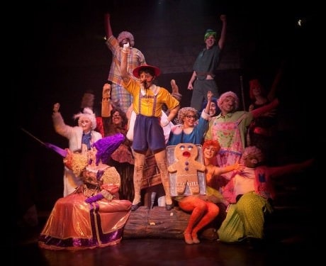 The Fairytale Ensemble of Shrek the Musical at Toby's Dinner Theatre. Photo by Kirsten Christiansen. 