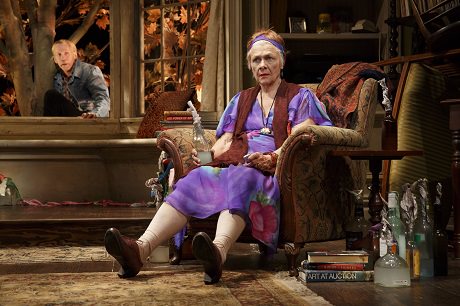 Stephen Spinella (Chris) and Estelle Parsons (Alexandra). Photo by Joan Marcus.