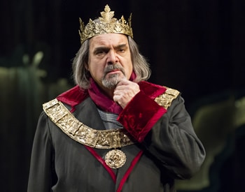 Edward Gero as King Henry IV in the Shakespeare Theatre Company production of Henry IV, Part 1. Photo by Scott Suchman.