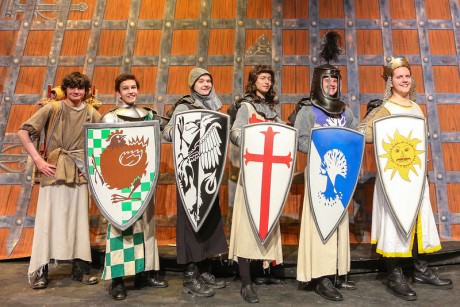 Eddie Perez (Patsy) and ‘The Knights of the Round Table.’ Photo by Laura Marshall.